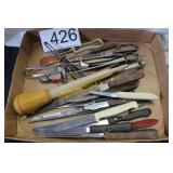 Vintage Kitchen Lot - Baster - Shears, Knives
