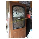 Mahogany Stained Finish Exterior Door