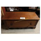 Antique Wooden One Drawer Blanket Chest