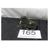 Inuit Soapstone Walrus Carving