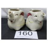 Pair of Elephant Creamers
