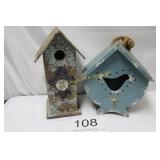 (2) Decorative  Birdhouses