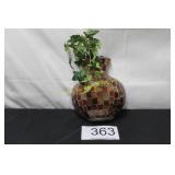 Mosaic & Glass Wall Vase
