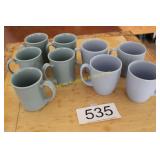 Asst'd Blue Corning & Corelle Stoneware Mugs