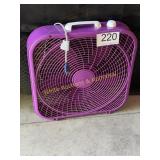 20' Lasko Box Fan - Purple - Works as Should
