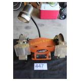 Shop Source 6' Bench Grinder w/light