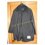 Chaps Men's Black All-Weather Coat w/Quilted Liner