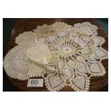 Asst'd Handmade Crocheted Doily Group