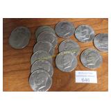(14) Vintage Eisenhower Large Clad Dollars