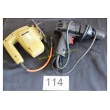 Black & Decker Corded Jigsaw & 3/8' Drill Lot