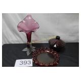 Vintage Amethyst & Plums Art Glass Collection