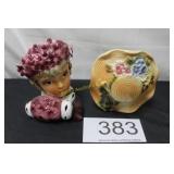 (2) Ceramic Pocket Vases