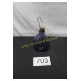 Vintage Purple Glass Wasp/Fly Trap w/Cork