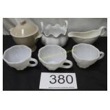 Assorted Milk Glass & Ceramics