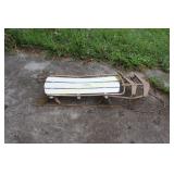 Wood Sled - Metal Runners