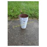 Metal Rustic Flower Pot w/Stars