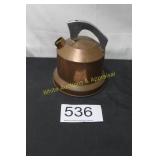 Vintage Copper Tea Kettle w/Metal Handle