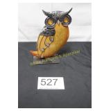 Metal Whimsical Owl Sculpture
