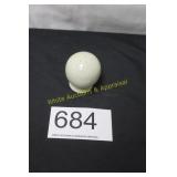 White Unmarked Fiesta Ball Salt Shaker