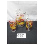 Pitcher w/(2) Matching Tumblers