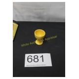 Yellow Unmarked Fiesta Egg Cup