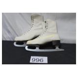 Vintage White Ice Skates