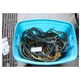 Tote Full of Old Cords - Copper Scrap