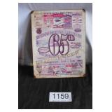 Bonneville Speed Week 65th Anniv. Metal Sign