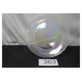 Clear Iridescent Stretch Glass Charger Plate