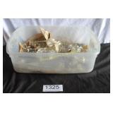 Assorted Glass & Crystal Lamp Components