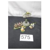 4 Piece Classic Deco Resin Figurines