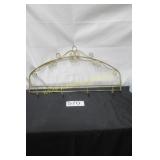 Vintage Gold Wrought Iron Wall Hook Display Rack