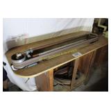 Vtg. Horizontal Edge Belt Sander on Wood Bench