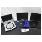 Set of (3) Assorted DVD Players