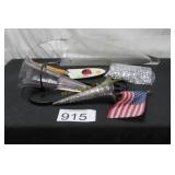 Hanging Vases, Garden & Patriotic Lot