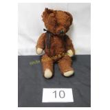 Vintage Jointed Teddy Bear w/Amber Eyes