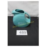 Vintage Fiesta Turquoise Disc Water Pitcher
