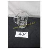 Vintage Clear Pressed Glass Water Pitcher