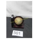 Wooden World Globe Bookend