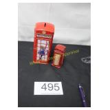 British Telephone Kiosk Coin Bank & Figurine