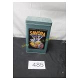 Vintage Savory Mustard Decorative Storage Tin
