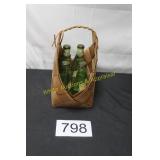 (6) Collectible Perrier Bottles