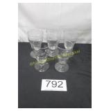5 Pc. Glass Stemware Set