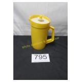 Vintage Yellow Tupperware Pitcher w/Matching Lid