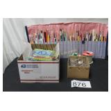 Assorted Brush & Craft Supplies