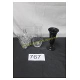 3 Pc. Glass Vase Lot
