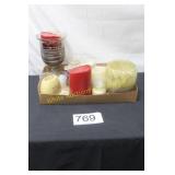 Assorted Candle & Candle Holder Lot