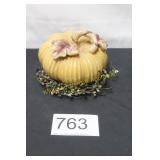 2 Pc. Fall Deco Glass Pumpkin