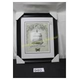 Framed Birdcage Art