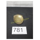 Brass Pocket Change Dish - Acorn Shaped